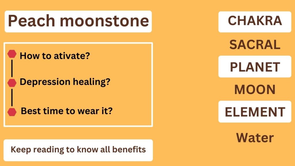 The best way to use peach moonstone and activate it for unlimited benefits